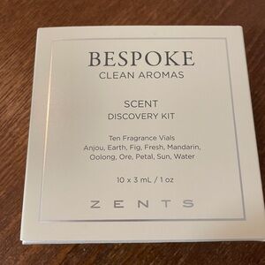 Zents Bespoke Clean Aromas Scent Discovery Kit 3 ml samples MISSING “SUN” AROMA